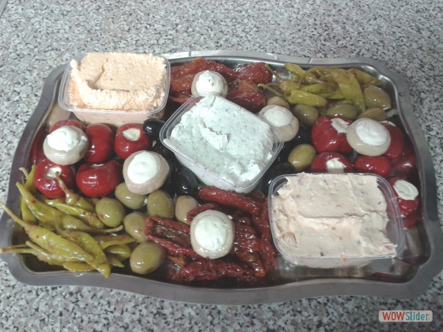Beispiel: Antipasti mit Cremekäse